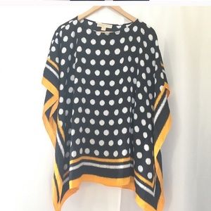 Michael Kors Small Boat Neck Poncho/blouse